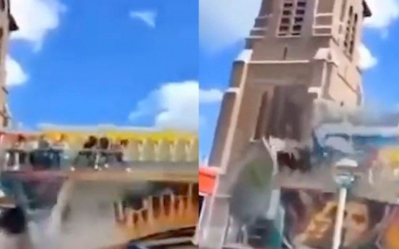 Brinquedo quebra e acaba arremessando sete pessoas para fora | Jornal NH