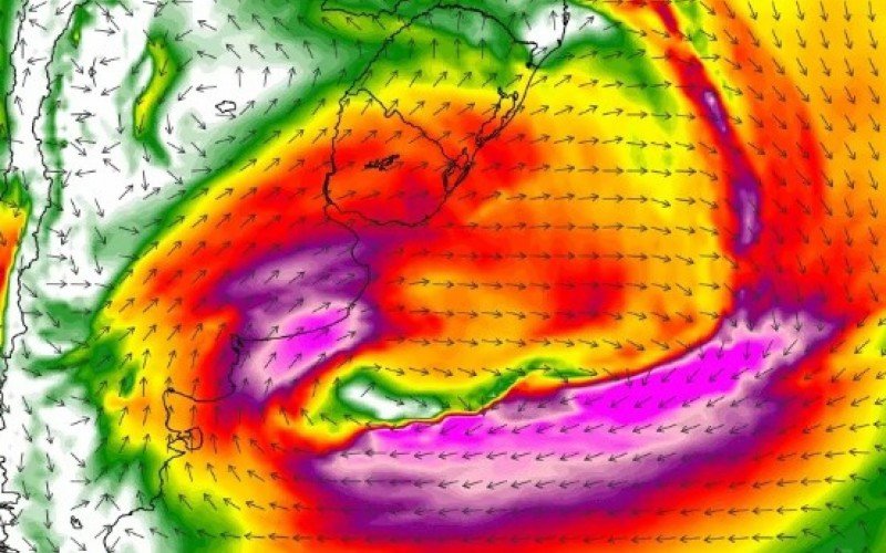 Ciclone em formação na costa da Argentina | Jornal NH