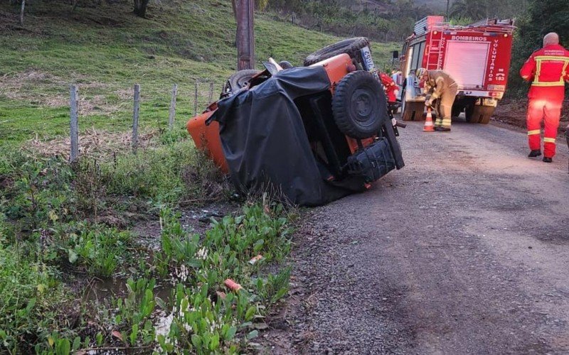 Idoso morre em acidente de trânsito no interior de Nova Petrópolis