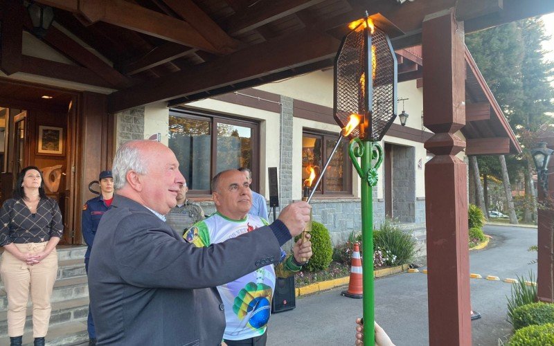 Chegada do Fogo Simbólico da Pátria em Gramado