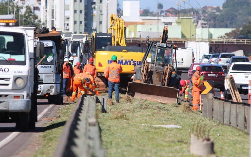 Obras de construção da terceira pista da BR-116 | Jornal NH