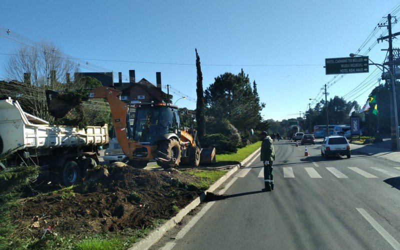 Obras para interligar a RS-115 com a RS-235, em Gramado