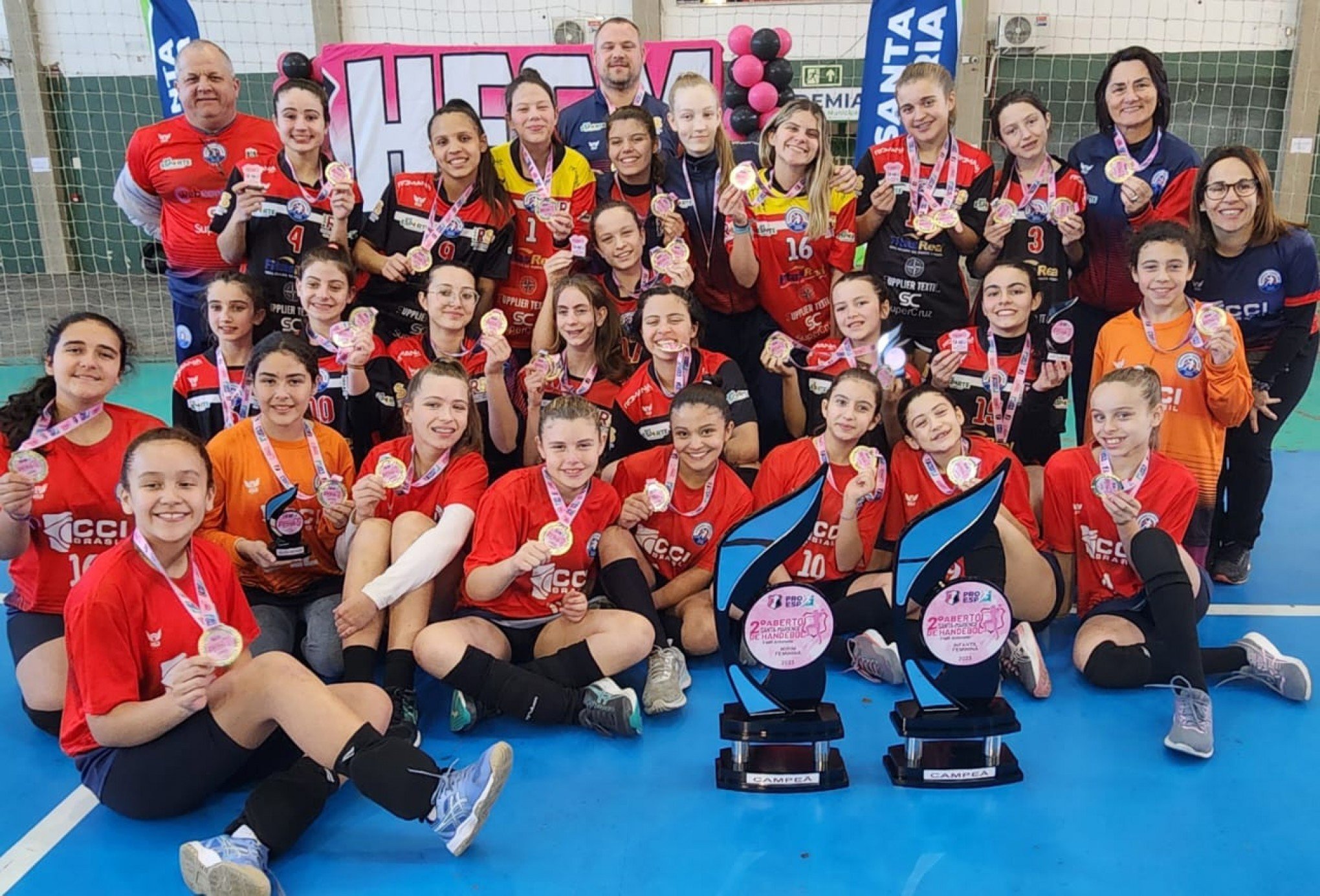 Associação Esportiva Campo Bom vence o 2º Aberto Santa-Mariense de Handebol Feminino