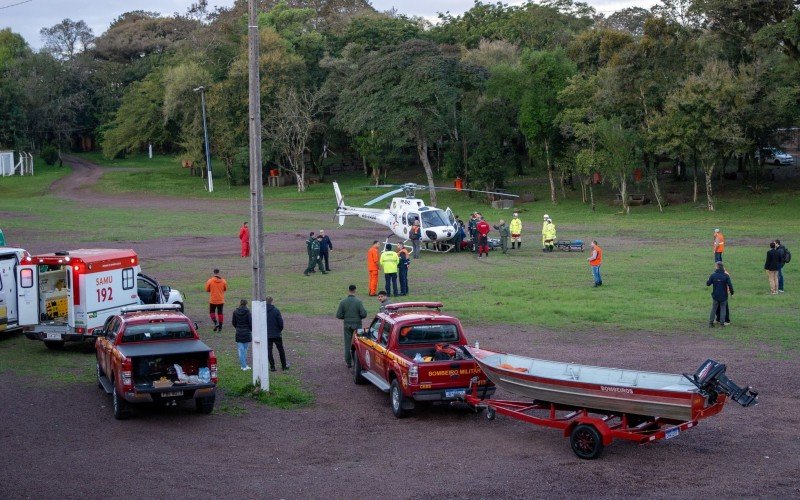 Cenas do resgate dos atingidos pela enchente no Vale do Taquari