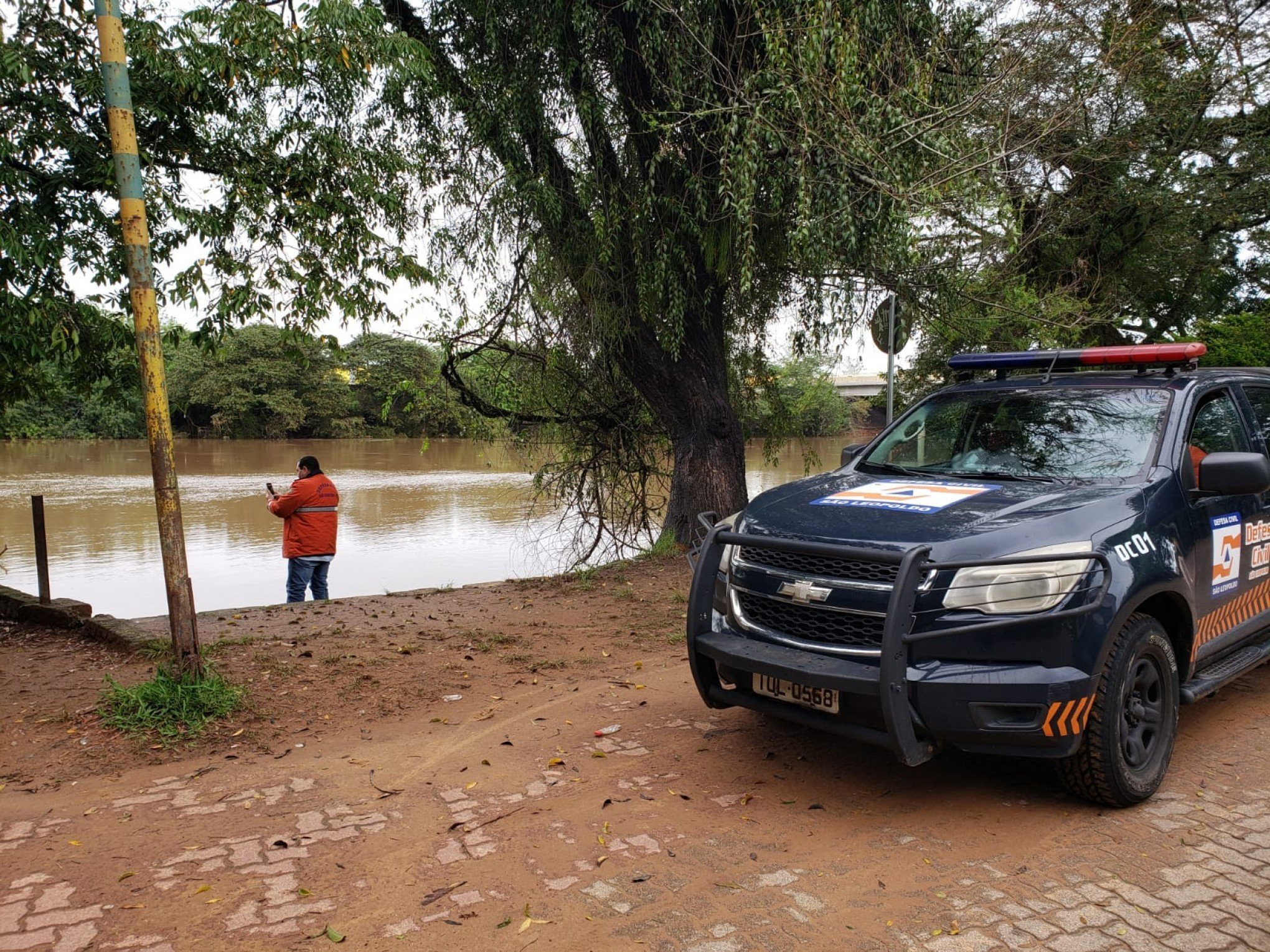 Nível do Rio dos Sinos atinge 3,70 metros em São Leopoldo e protocolo de atenção é ativado