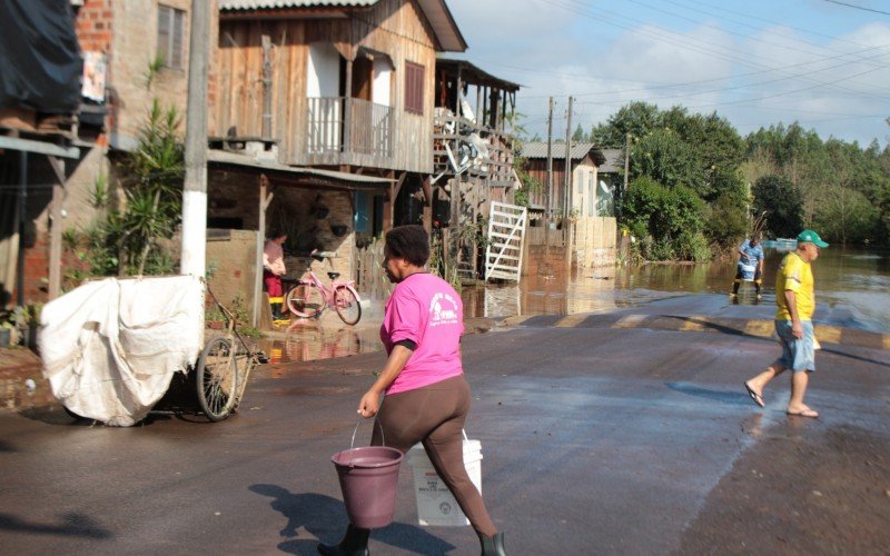 SituaÃ§Ã£o da cheia em SÃ£o SebastiÃ£o do CaÃ­