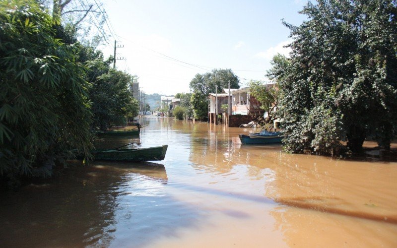 SituaÃ§Ã£o da cheia em SÃ£o SebastiÃ£o do CaÃ­