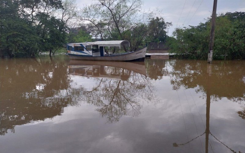 Nível do Rio dos Sinos chegou a 4,57 metros ontem