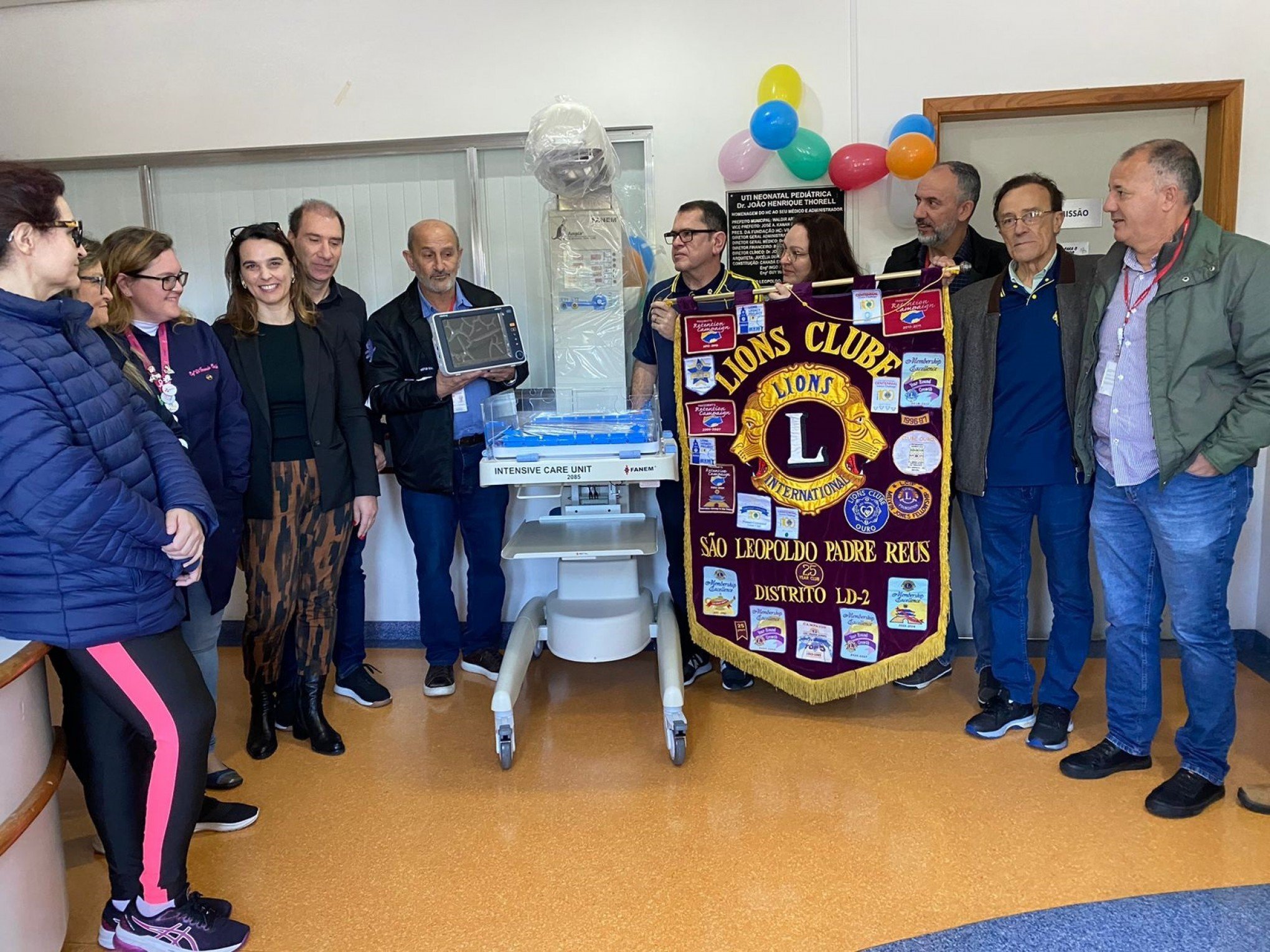 Lions Clube Padre Réus doa equipamentos para a UTI Neonatal do Hospital Centenário