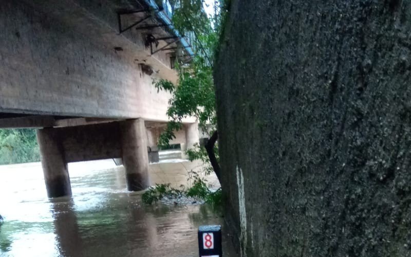 Régua de medição do Rio dos Sinos em Campo Bom | Jornal NH