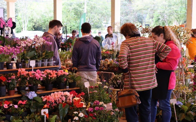 Visitantes buscavam por flores diversas