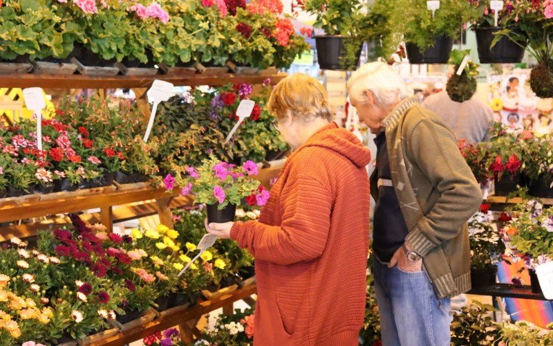 Visitantes buscavam por flores diversas