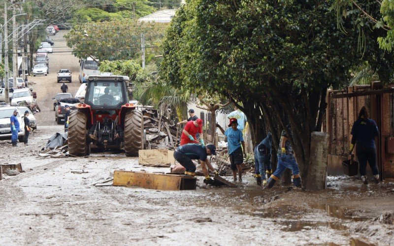 Fotos mostram como estava a cidade de Muçum no último sábado (9)