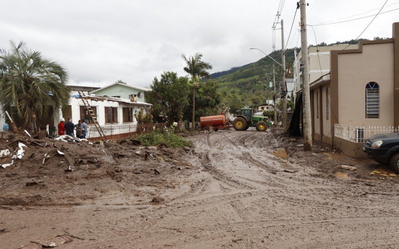 Fotos mostram como estava a cidade de Muçum no último sábado (9)