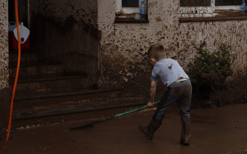 Fotos mostram como estava a cidade de Muçum no último sábado (9)