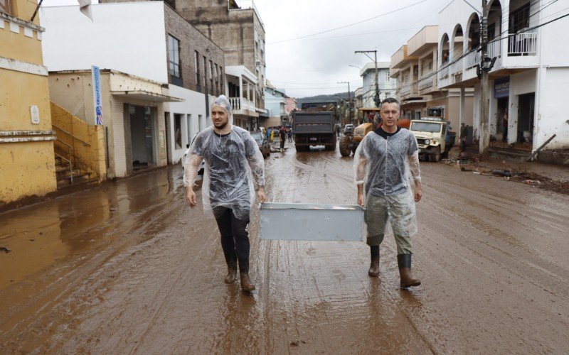 Fotos mostram como estava a cidade de Muçum no último sábado (9)