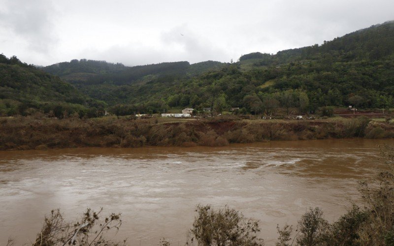 Fotos mostram como estava a cidade de Muçum no último sábado (9)