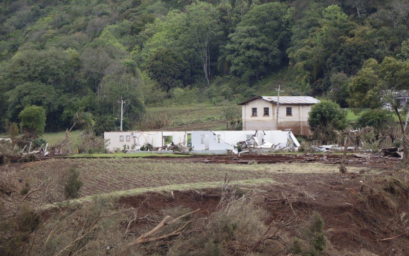 Fotos mostram como estava a cidade de Muçum no último sábado (9)