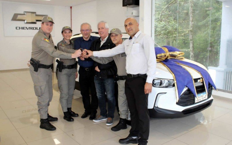 Entrega de carro zero quilômetro à Brigada Militar de Canela