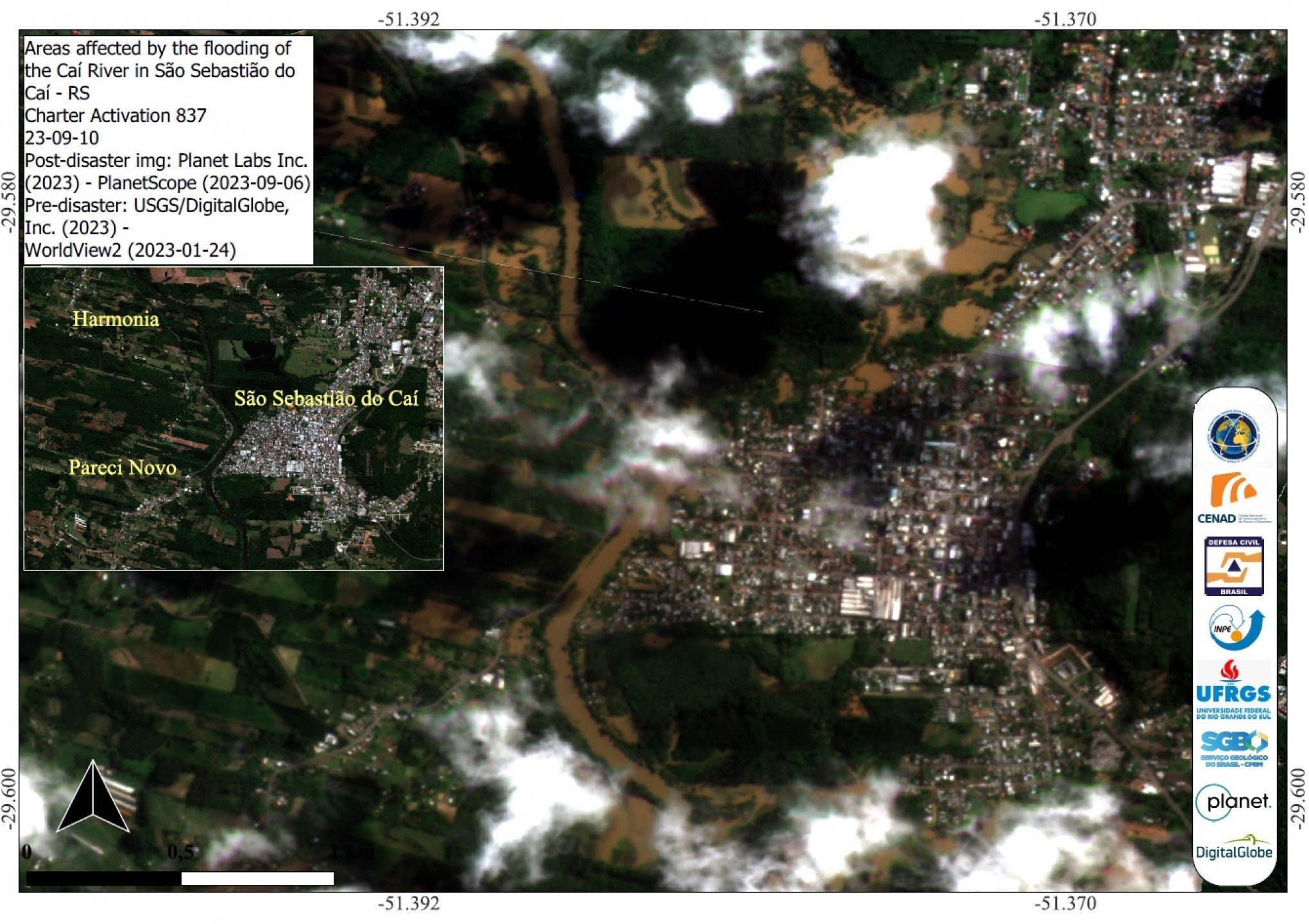 CATÃSTROFE NO RS: Imagens mostram Ã¡reas atingidas por enchentes em cidades gaÃºchas