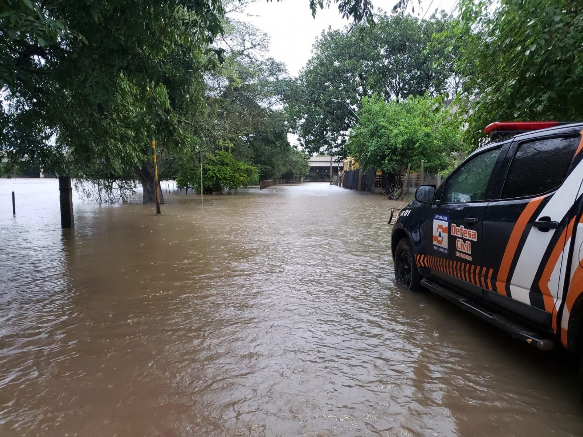 Nível do Rio dos Sinos volta a subir em São Leopoldo e status é de alerta na cidade