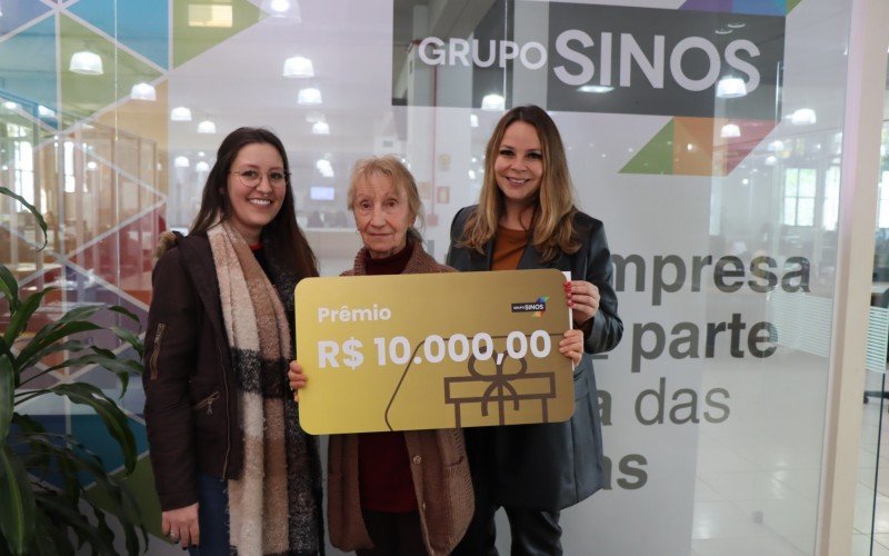 Ema Suzin Torezan buscou o prêmio da sede do Grupo Sinos | Jornal NH