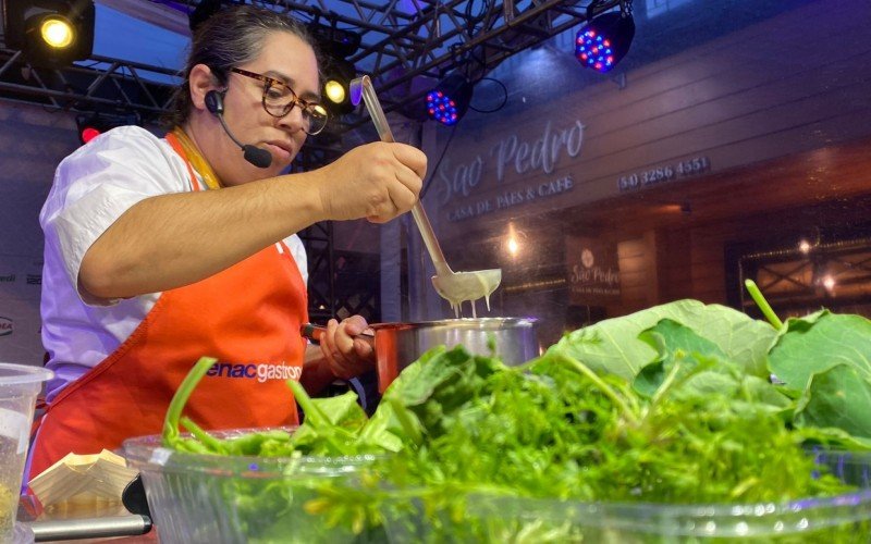 Arika Messa é uma das profissionais que ministra oficinas gastronômicas no evento