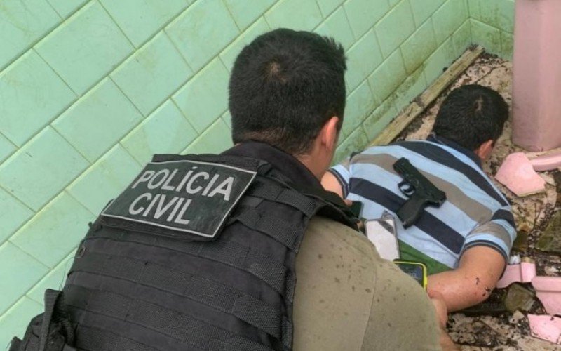 Assaltante acabou sendo surpreendido pela ação rápida da Polícia Civil 