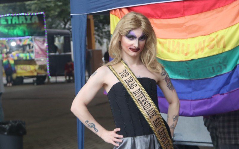 A drag queen Valkíria foi uma das principais atrações culturais do evento