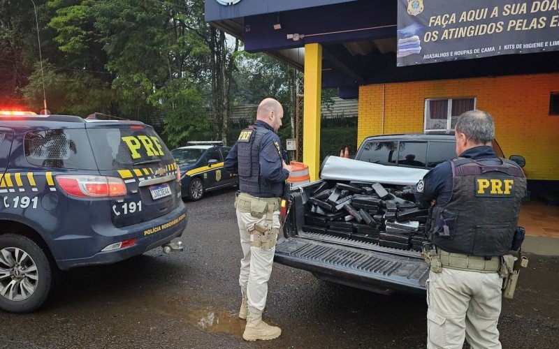 Droga era transportada na caçamba da caminhonete que havia sido furtada em São Leopoldo | Jornal NH