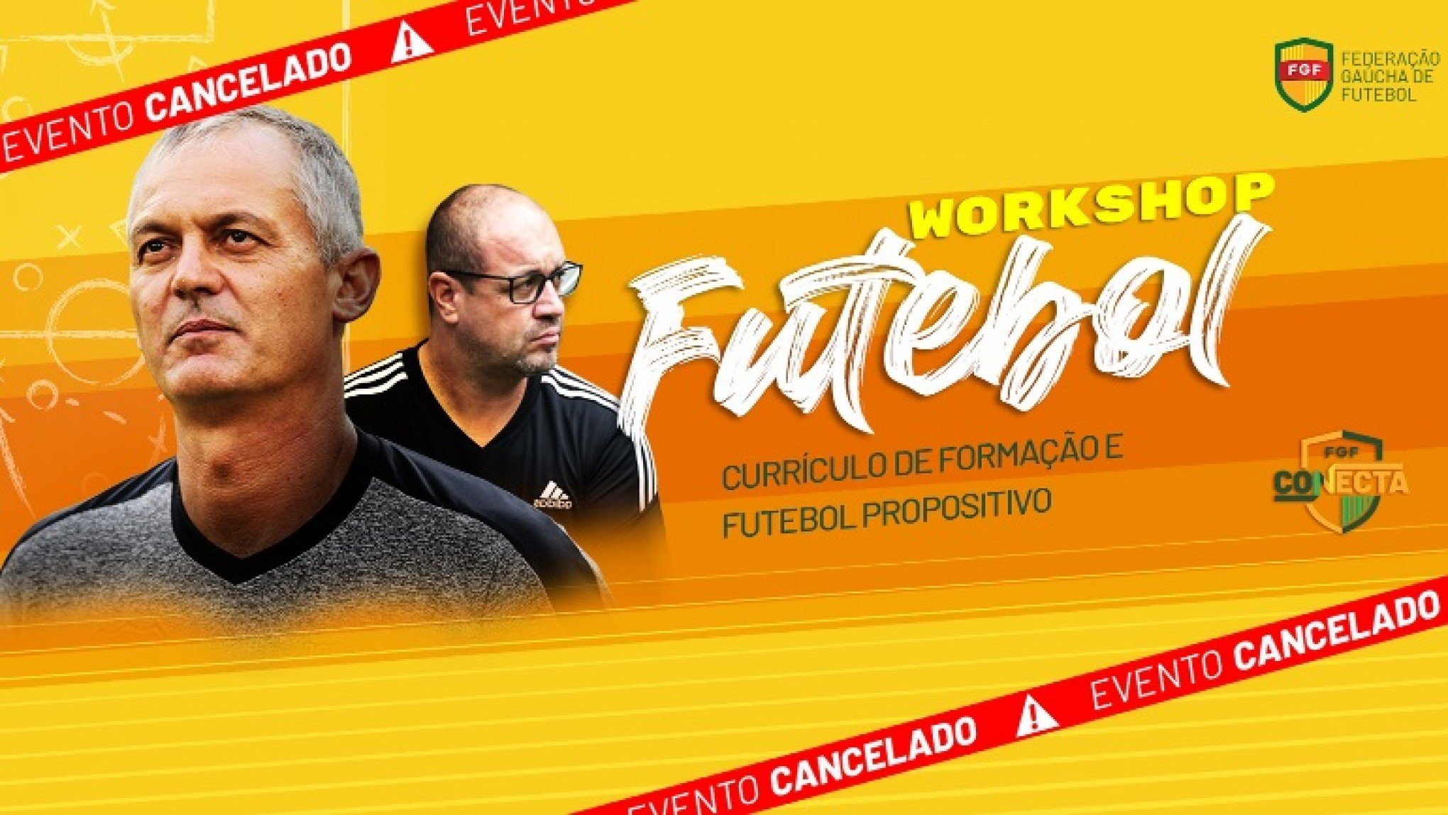 FGF informa cancelamento do Conecta com Lisca e Gustavo Fragoso