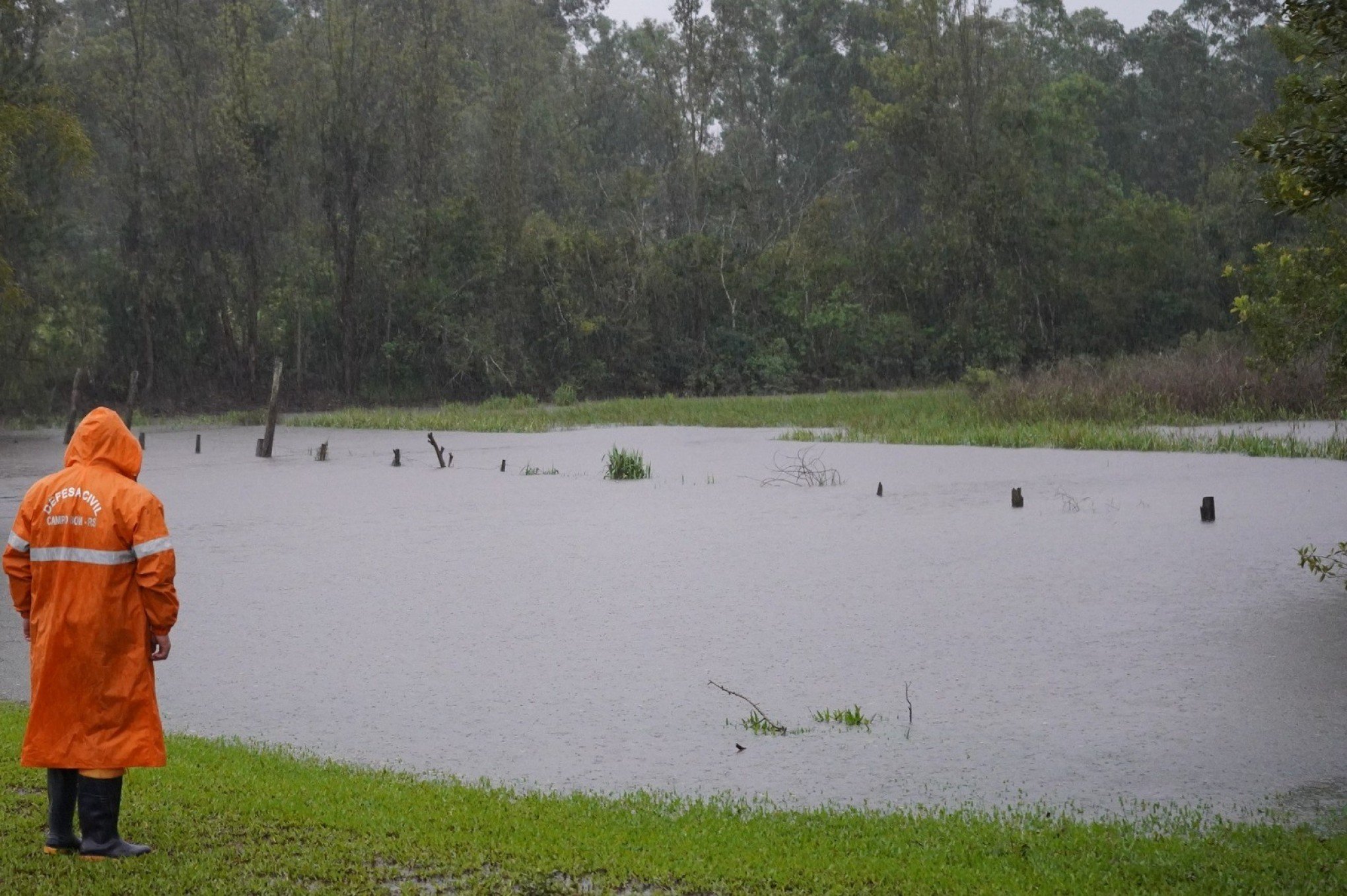CICLONE: Nível do Rio dos Sinos sobe e deixa Campo Bom em alerta para nova enchente
