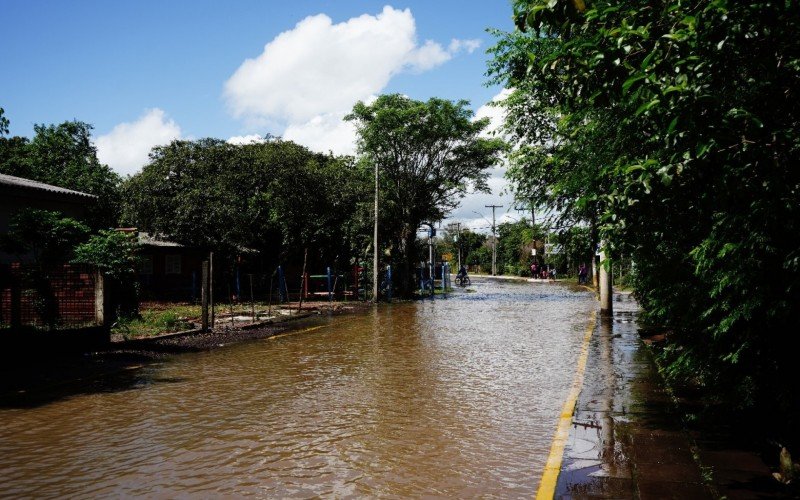 Rua Pio XII alagada em Campo Bom | Jornal NH