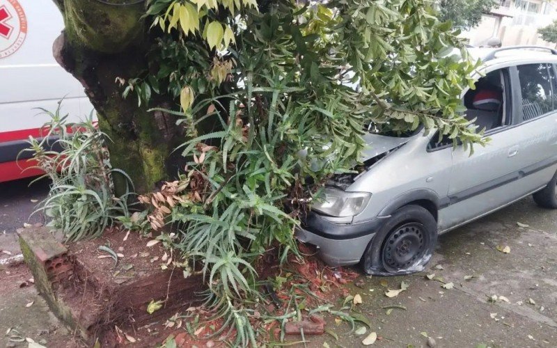 Homem morre apÃ³s carro bater contra Ã¡rvore em bairro de Novo Hamburgo