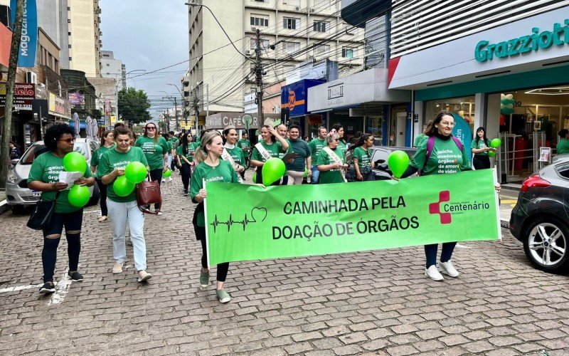  Caminhada buscou a conscientização para a doação de órgãos