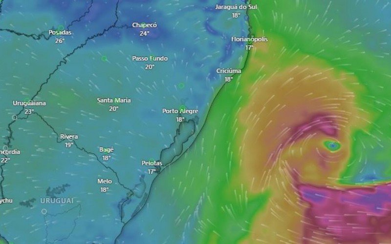 Ciclone se forma nesta segunda-feira sobre o Oceano Atlântico | Jornal NH