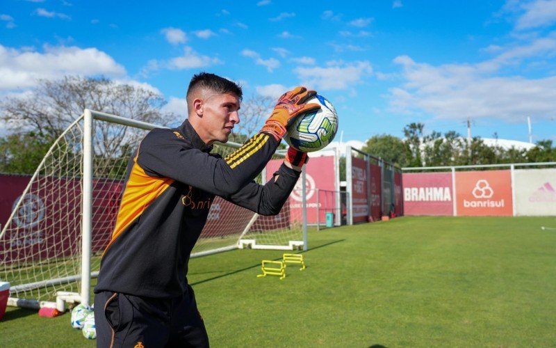 Rochet durante treino deste domingo | Jornal NH