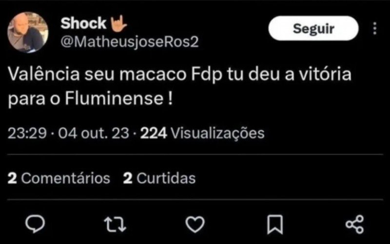 Enner Valencia foi alvo de ofensas racistas apÃ³s a eliminaÃ§Ã£o do Inter na Libertadores