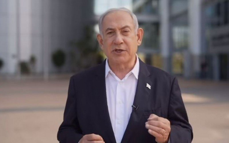 Primeiro-ministro de Israel se pronunciou nas redes sociais logo após o ataque do Hamas | Jornal NH