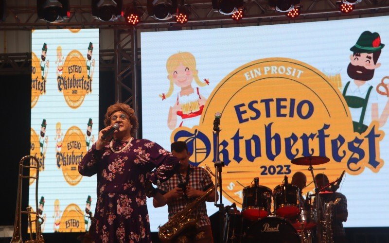 Herta Klein foi uma das atrações na Oktoberfest de Esteio 2023