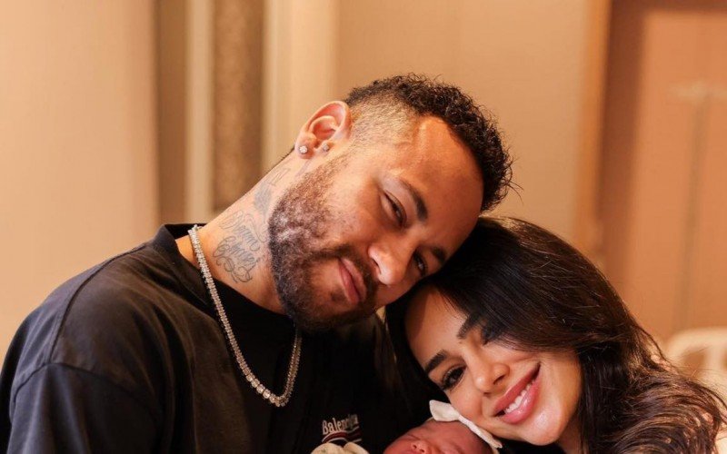 Neymar e Bruna com a filha Mavie | Jornal NH