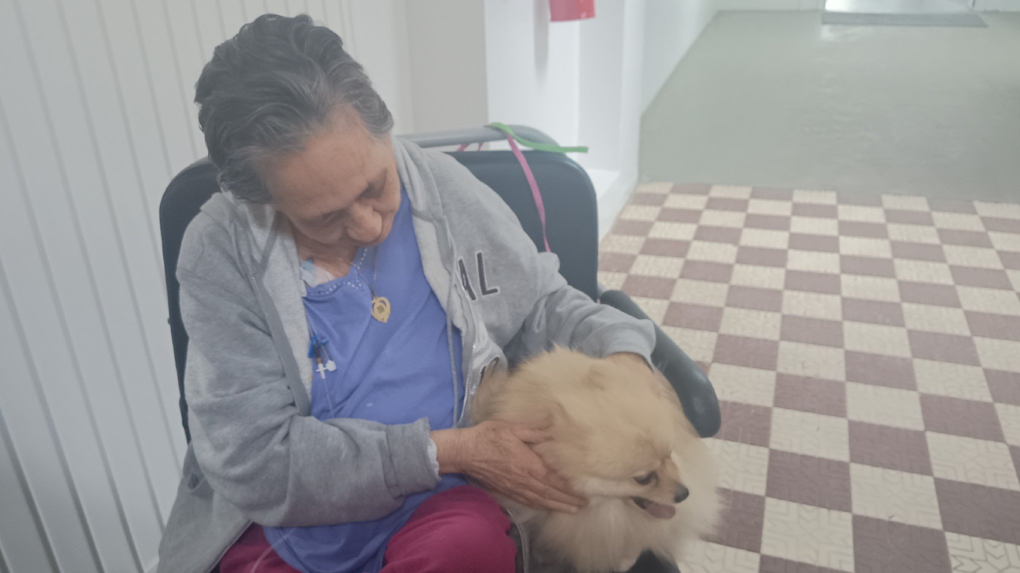 Pacientes do Hospital Centenário divertem-se com a Visita Pet