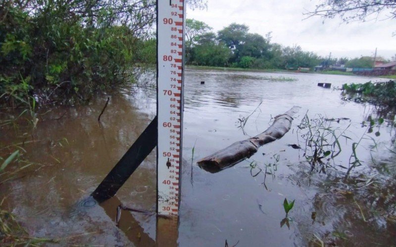 Guaíba voltou a ultrapassar a cota de inundação na régua instalada na Ilha da Pintada | Jornal NH