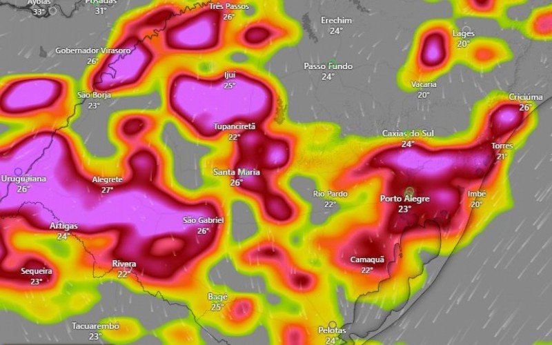 Previsão de chuva na segunda metade do dia na Grande Porto Alegre | Jornal NH