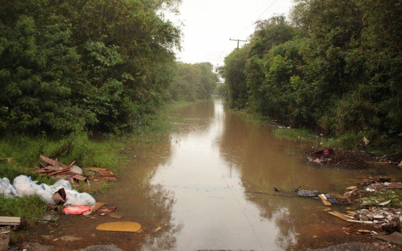 Rua que dá acesso à Prainha, em Campo Bom, está alagada | Jornal NH