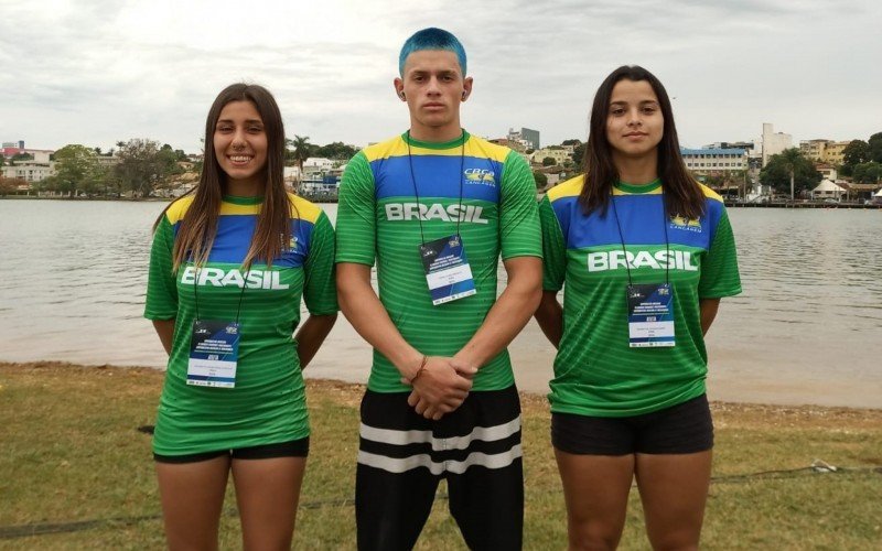 Giovana, Herick e Rauany foram convocados para representar o Brasil no Sul-Americano de Canoagem