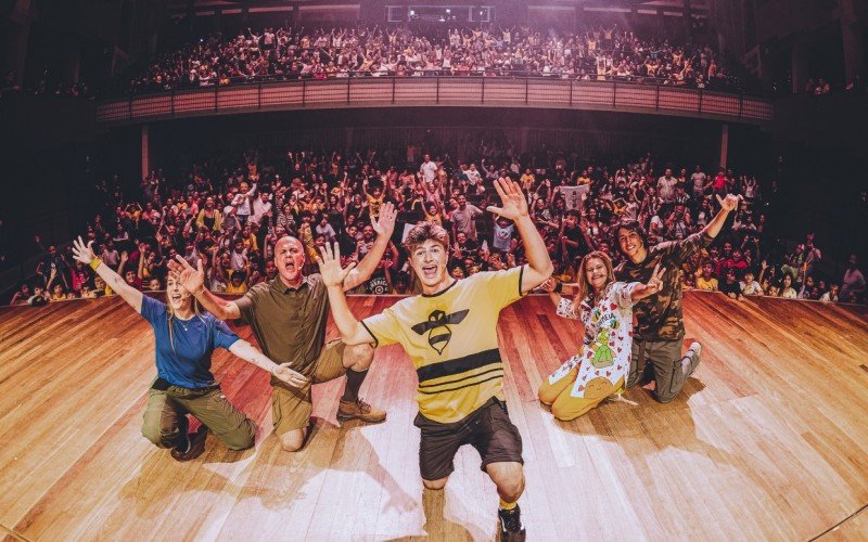 Canoas terá eventos para curtir no final de semana. Na foto o youtube Natan e sua equipe