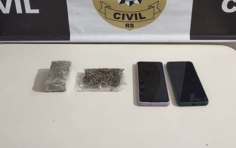 Dupla presa por tráfico de drogas no bairro Várzea Grande, em Gramado