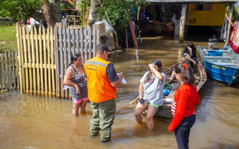 Praia do Paquetá segue afetada em Canoas