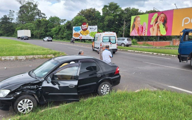 Acidente com motociclista ferido na RS-239, em Campo Bom